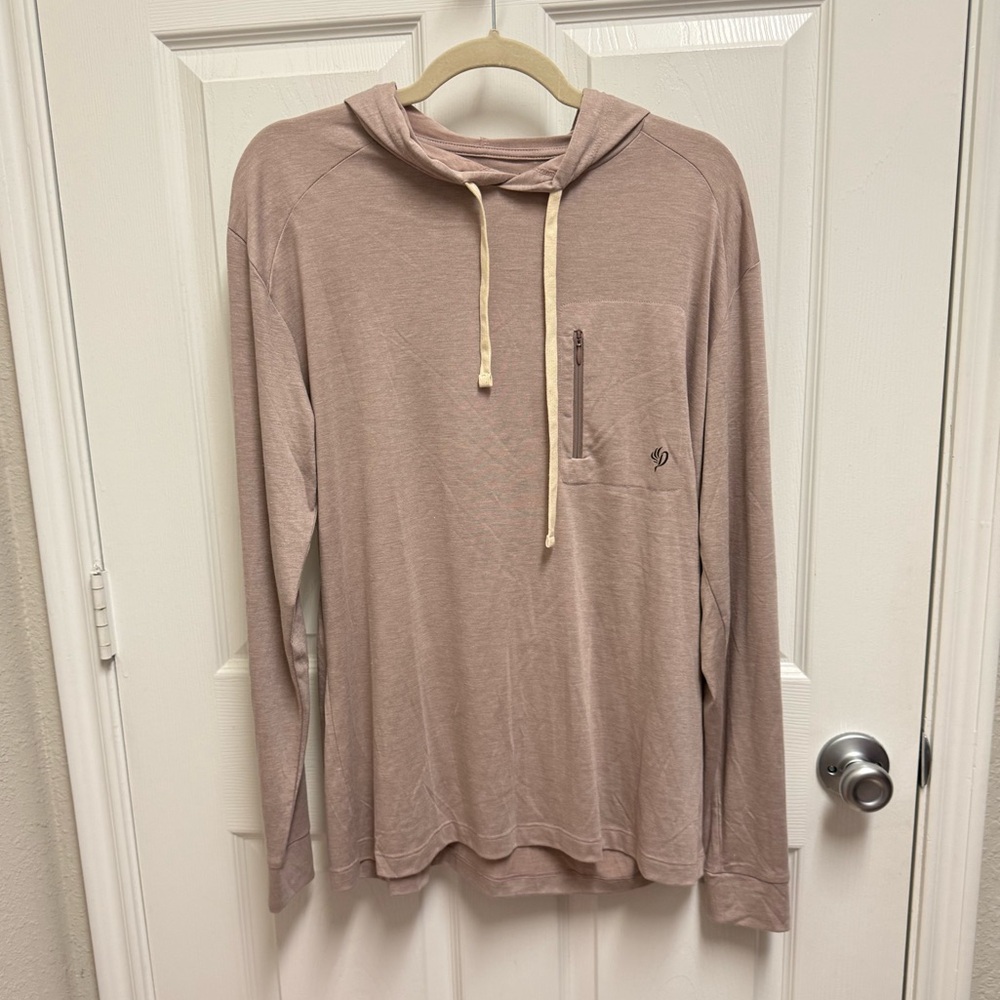 Duck Camp Light Pink Lightweight Hoodie Top